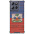 Haiti Flag Dark Wood Moto G Power 5G (2025) Clear Case